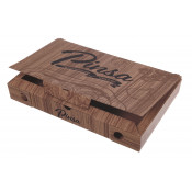 Pinsa Box -braun mit PINSA - Motiv